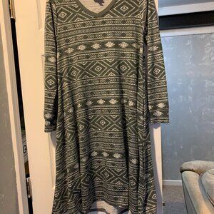 Womens LuLaRoe Long Sleeve Dress